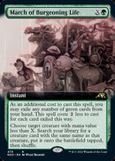 March of Burgeoning Life (Extended Art) (NEO-479) - Kamigawa: Neon Dynasty: (Extended Art)