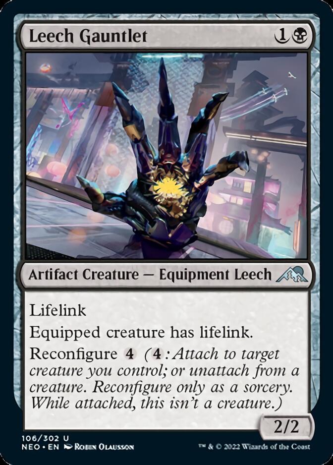 Leech Gauntlet (NEO-106) - Kamigawa: Neon Dynasty