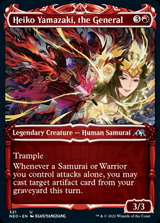 Heiko Yamazaki, the General (Showcase) (NEO-321) - Kamigawa: Neon Dynasty: (Showcase)