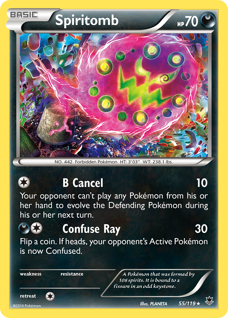 Spiritomb 55/119 - XY  Phantom Forces