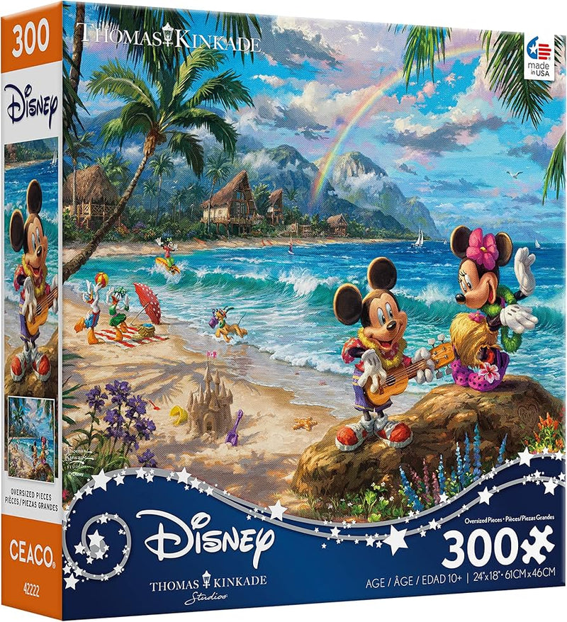 Disney Mickey and Minnie in Hawaii 300Pc Puzzle