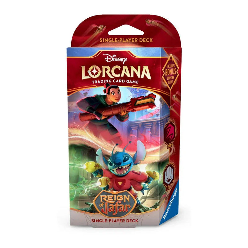 Disney Lorcana Reign of Jafar Starter Deck Ruby & Steel