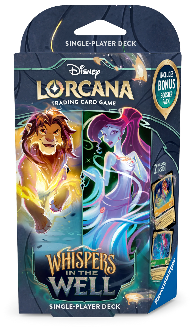 Disney Lorcana Whispers in the Well Starter Deck Spectacular Specters