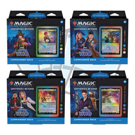 [Pre-Order] Doctor Who Commander Deck set of 4