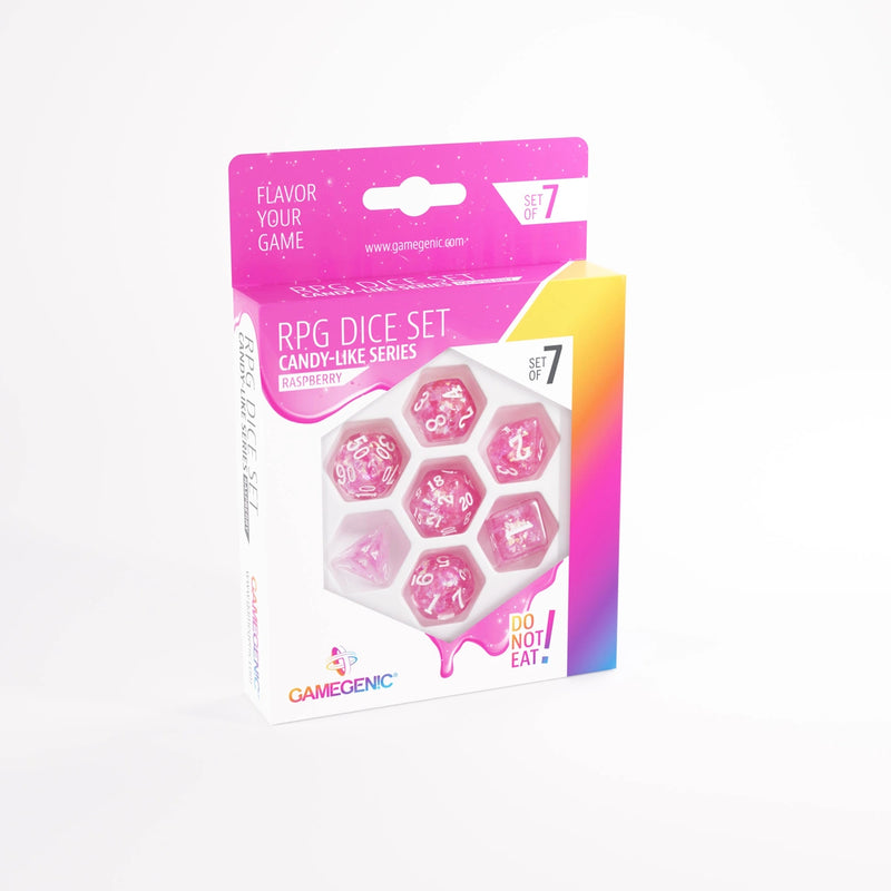Gamegenic Candy Like Series Raspberry Polyhedral 7-Die Set