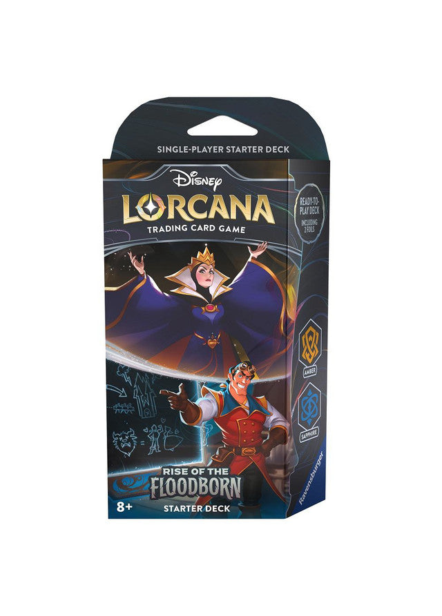 Disney Lorcana Rise of the Floodborn Starter Deck Amber & Sapphire