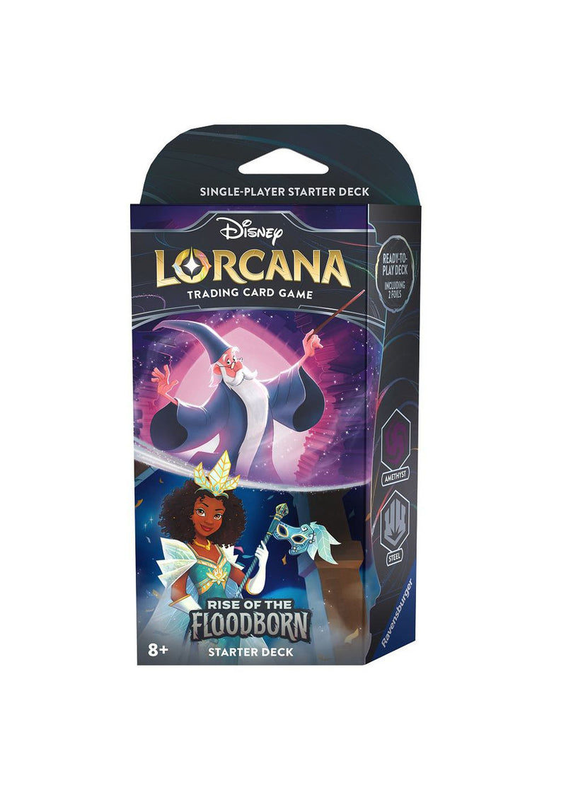 Disney Lorcana Rise of the Floodborn Starter Deck Amethyst & Steel