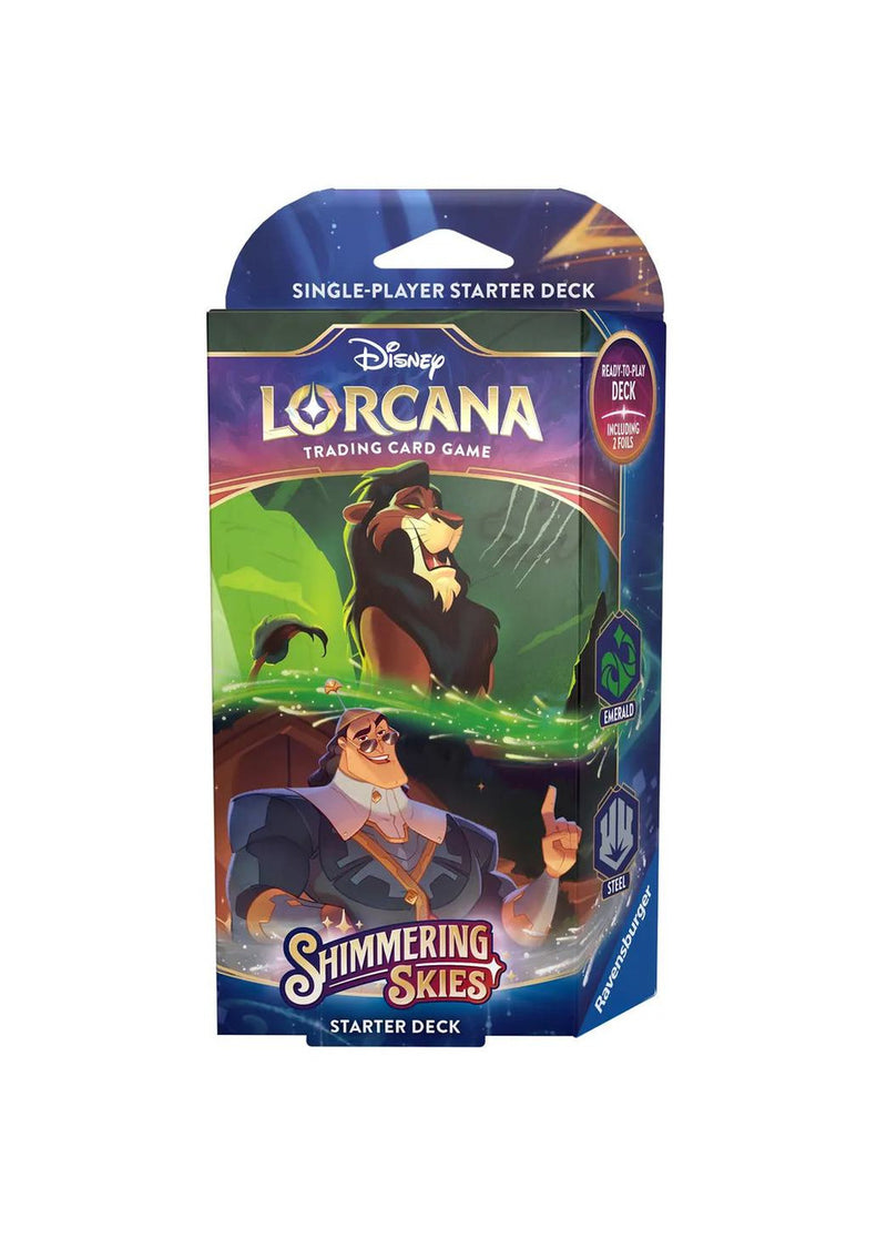 Disney Lorcana Shimmering Skies Starter Deck Emerald & Steel