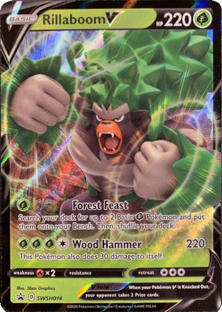 Rillaboom V - SWSH014 SWSH014/307 - SWSH Sword & Shield Promo Cards Holofoil