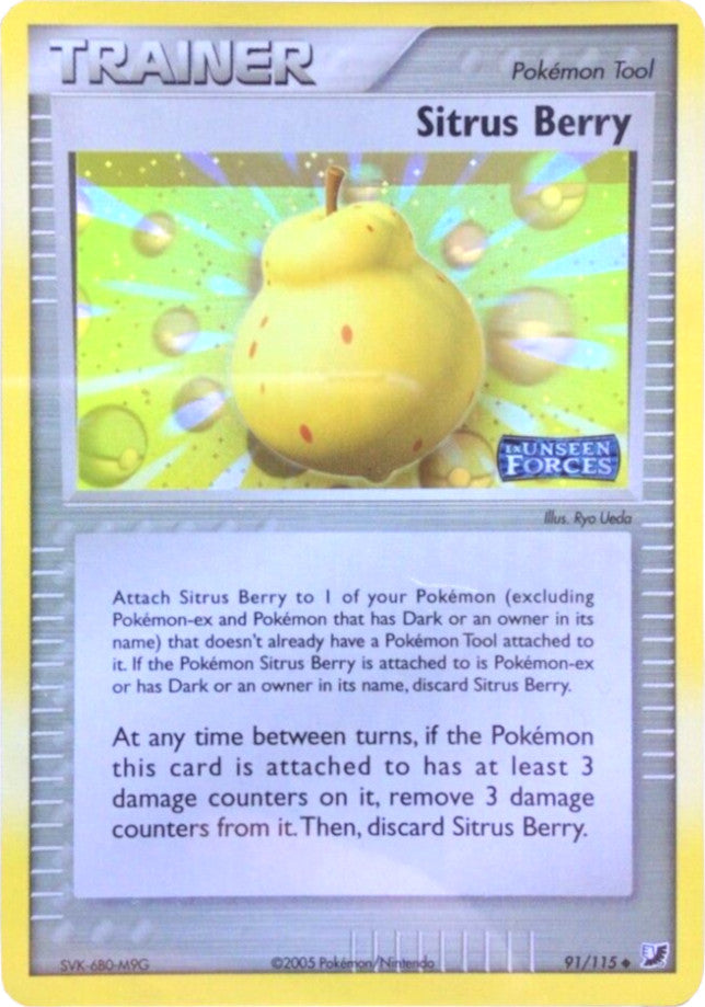 Sitrus Berry/115 - Unseen Forces Reverse Holofoil