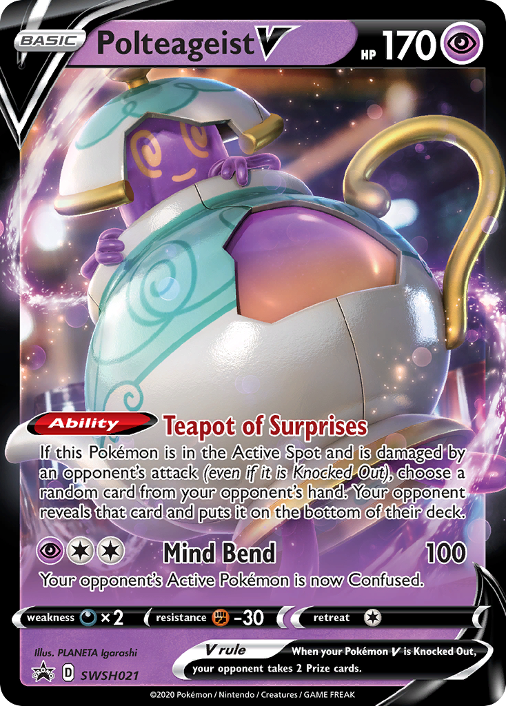 Polteageist V - SWSH021 - Jumbo Cards Holofoil