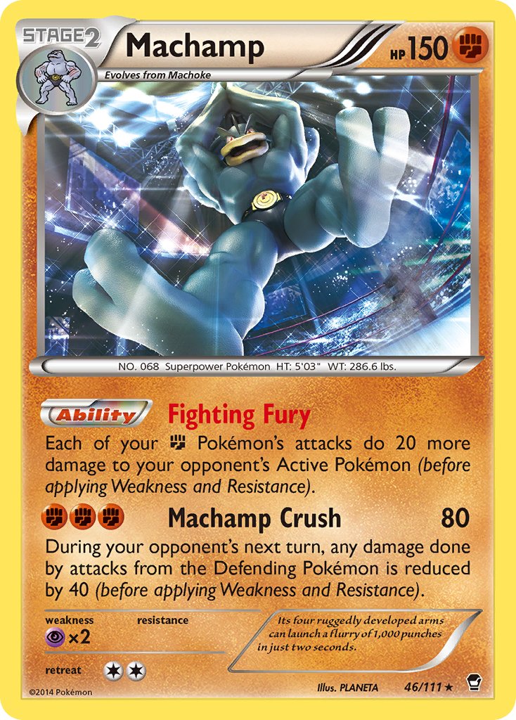Machamp - 46/111 (Cosmos Holo) - Blister Exclusives Holofoil