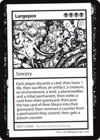 Largepox (No PW Symbol) (CMB1-) - Mystery Booster Playtest Cards 2021