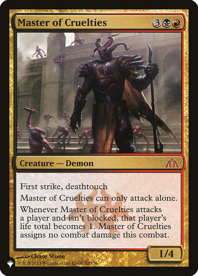 Master of Cruelties (LIST-82/156) - The List