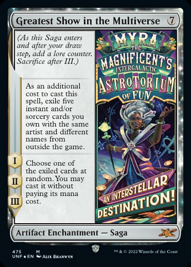 Greatest Show in the Multiverse (Galaxy Foil) (UNF-475) - Unfinity Foil