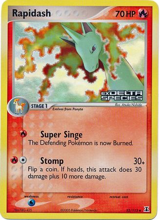 Rapidash 52/113 - Delta Species Reverse Holofoil