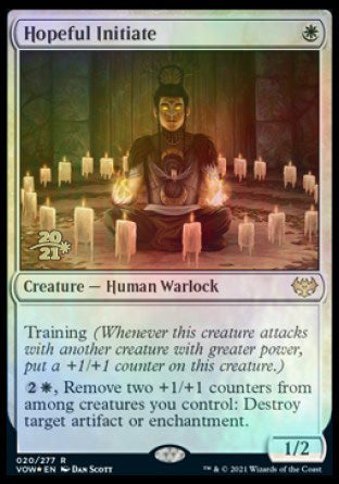 Hopeful Initiate (PRE-020) - Innistrad: Crimson Vow Promos Foil