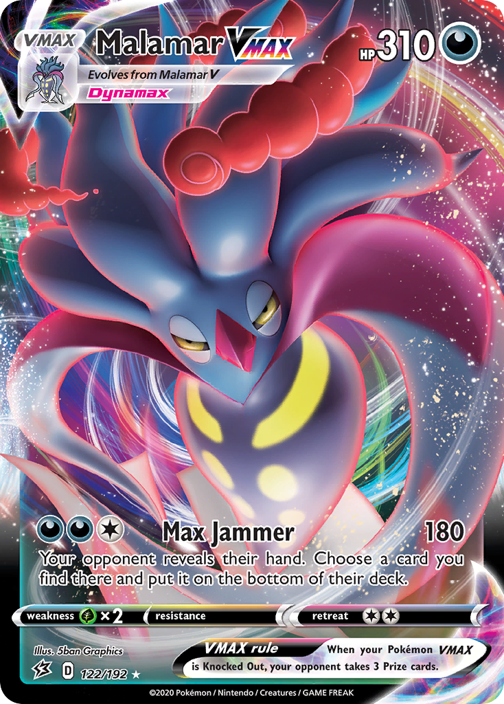Malamar VMAX 122/192 - SWSH02 Rebel Clash Holofoil