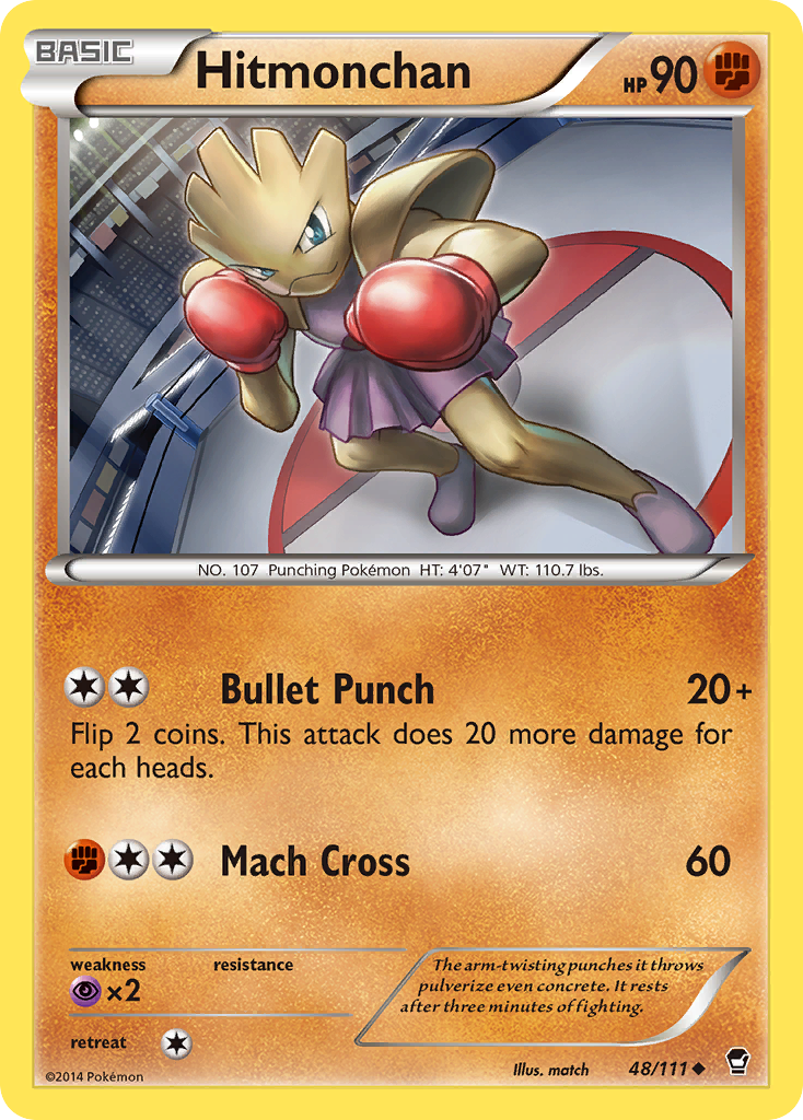 Hitmonchan 48/111 - XY  Furious Fists
