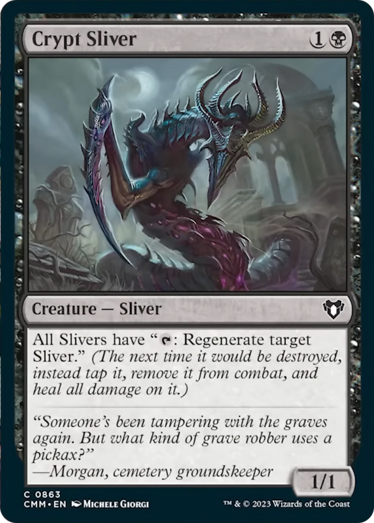 Crypt Sliver (CMM-863) - Commander Masters