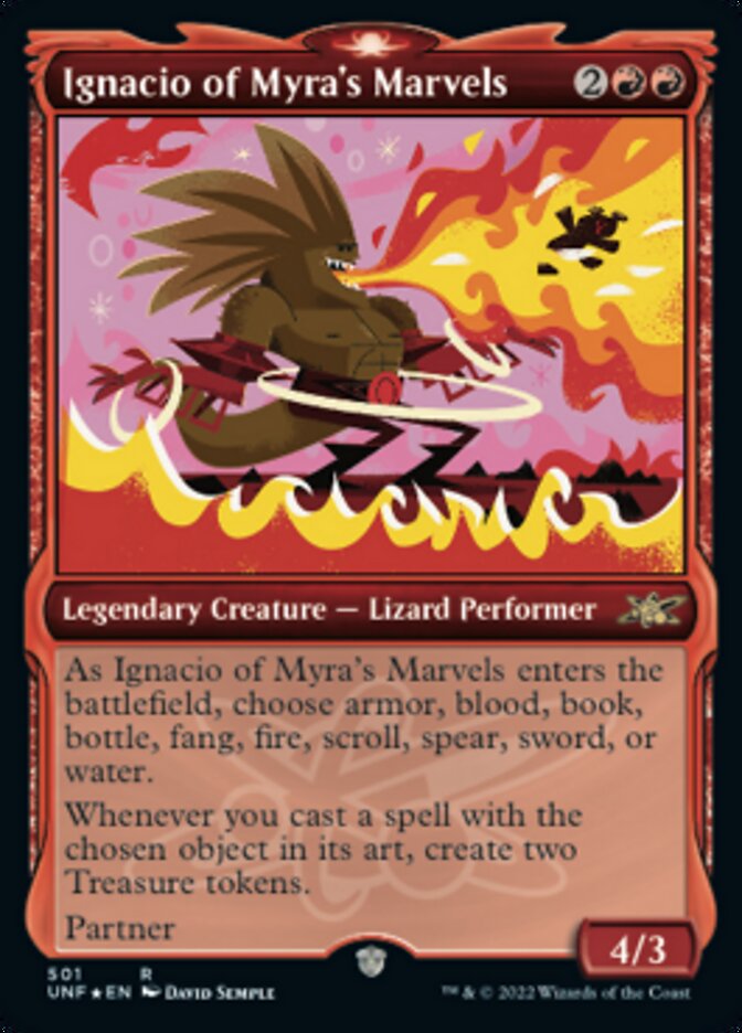 Ignacio of Myra's Marvels (Showcase) (Galaxy Foil) (UNF-501) - Unfinity: (Showcase) Foil