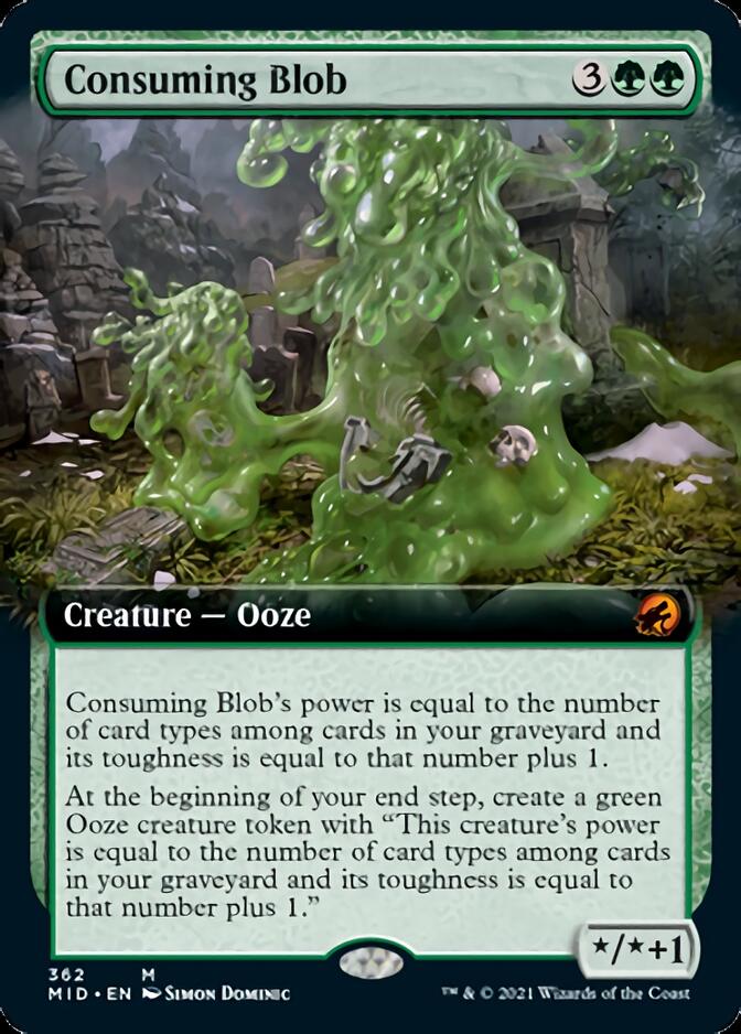 Consuming Blob (Extended Art) (MID-362) - Innistrad: Midnight Hunt: (Extended Art)