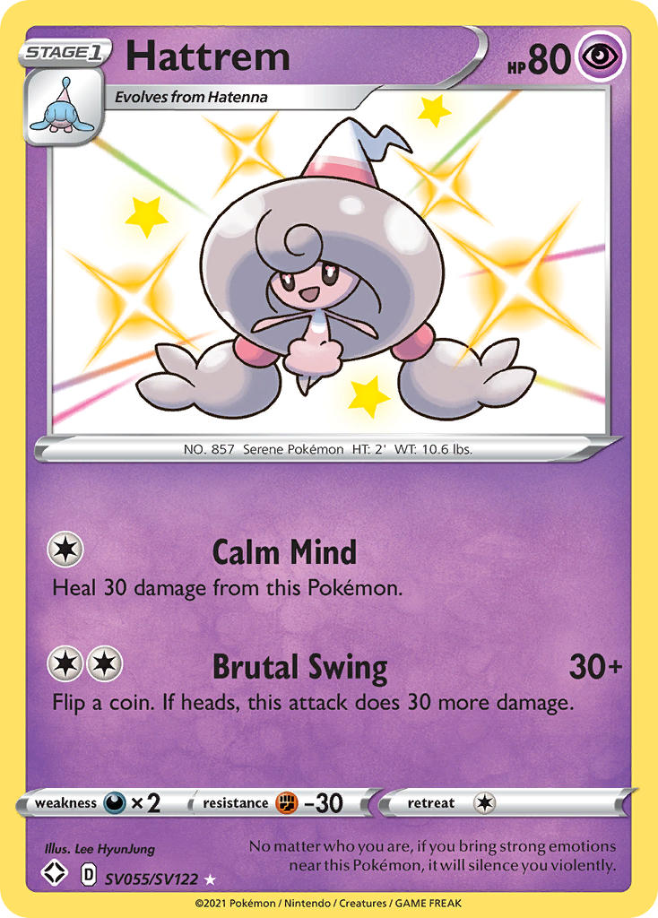 Hattrem SV055/122 - Shining Fates Shiny Vault Holofoil
