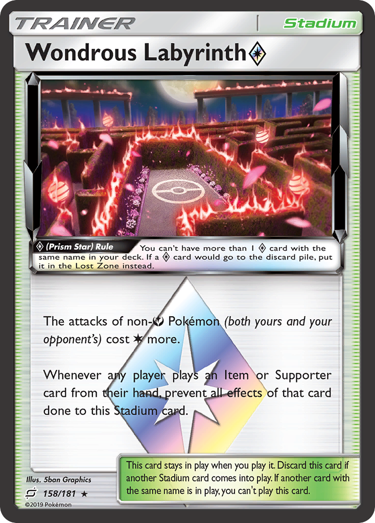 Wondrous Labyrinth Prism Star 158/181 - SM  Team Up Holofoil