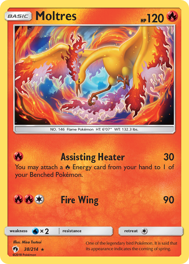 Moltres 38/214 - SM  Lost Thunder