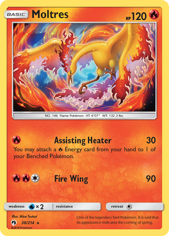 Moltres 38/214 - SM  Lost Thunder