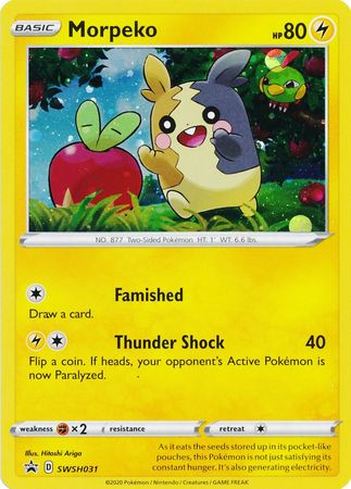 Morpeko - SWSH031 SWSH031/307 - SWSH Sword & Shield Promo Cards Holofoil