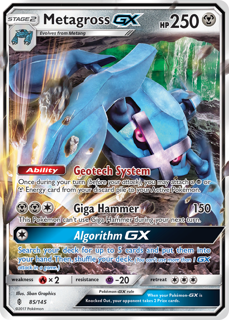 Metagross GX 85/145 - SM  Guardians Rising Holofoil
