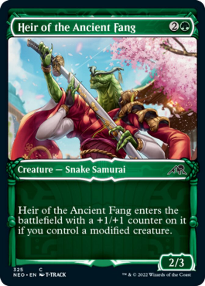 Heir of the Ancient Fang (Showcase) (NEO-325) - Kamigawa: Neon Dynasty: (Showcase)