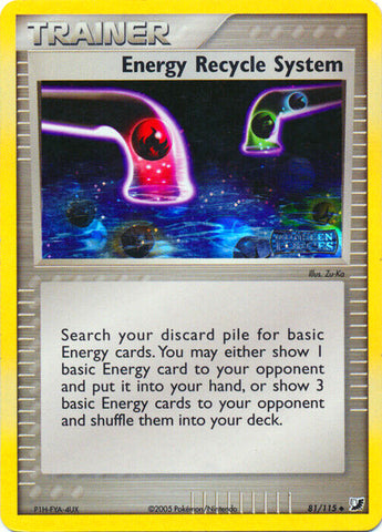 Energy Recycle System/115 - Unseen Forces Reverse Holofoil