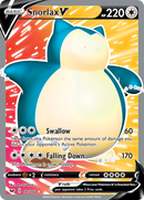 Snorlax V (Full Art) 197/202 - SWSH01 Sword & Shield Base Set Holofoil