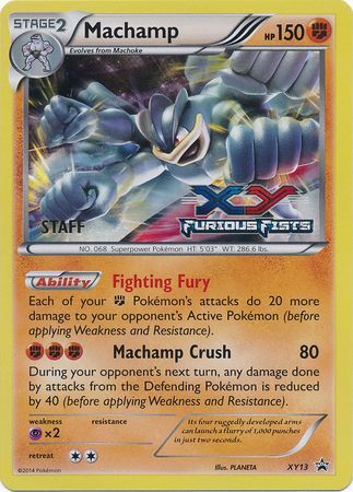 Machamp - XY13 (Prerelease) [Staff] - XY Promos Holofoil