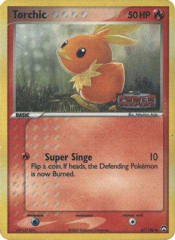 Torchic 67/108 - Power Keepers Reverse Holofoil