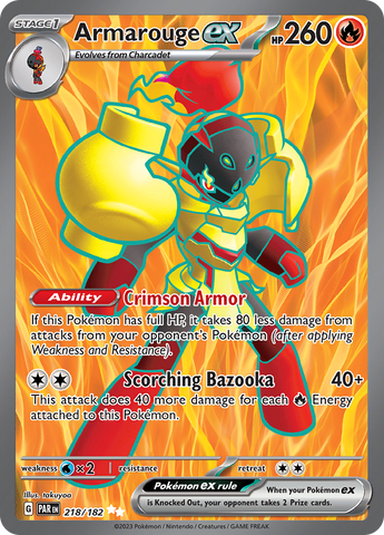 Armarouge ex - 218/182 218 - SV04 Paradox Rift Holofoil