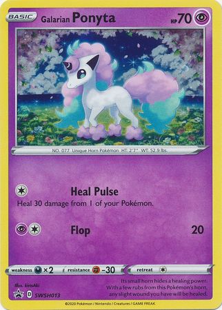 Galarian Ponyta - SWSH013 SWSH013/307 - SWSH Sword & Shield Promo Cards Holofoil