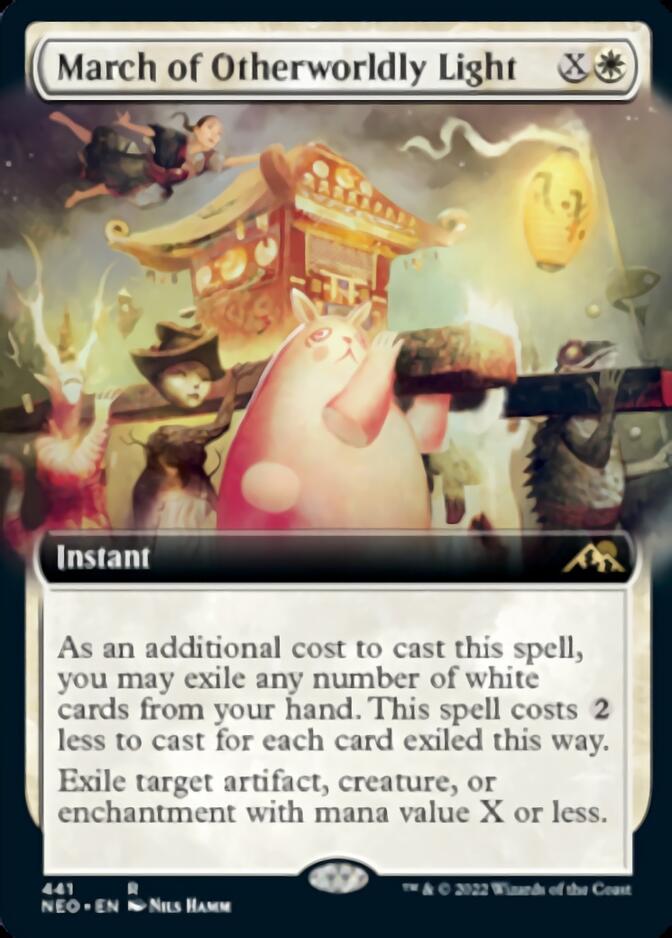 March of Otherworldly Light (Extended Art) (NEO-441) - Kamigawa: Neon Dynasty: (Extended Art)