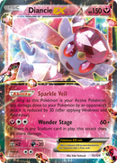 Diancie EX 72/124 - XY  Fates Collide Holofoil