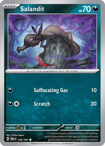 Salandit 139 - SV03 Obsidian Flames