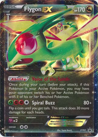 Flygon EX - XY61 (XY Black Star Promo) - Jumbo Cards Holofoil