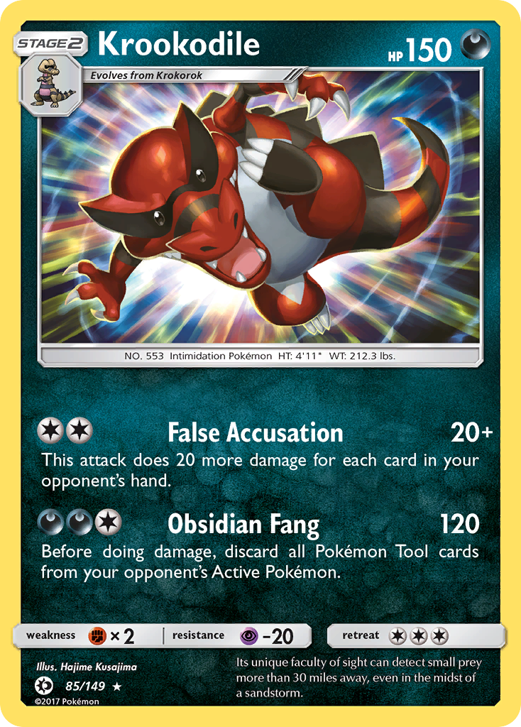 Krookodile 85/149 - SM Base Set Holofoil