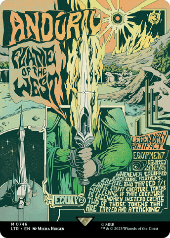 Anduril, Flame of the West (Borderless Poster) (LTR-746) - The Lord of the Rings: Tales of Middle-earth (Borderless)