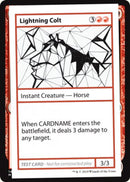 Lightning Colt (No PW Symbol) (CMB1-) - Mystery Booster Playtest Cards 2021