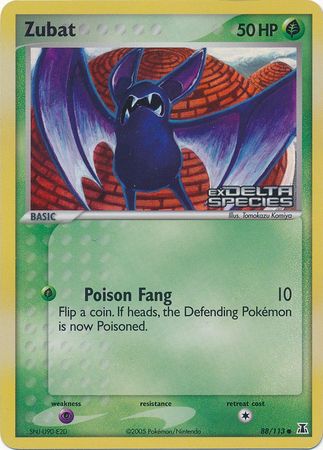 Zubat 88/113 - Delta Species Reverse Holofoil