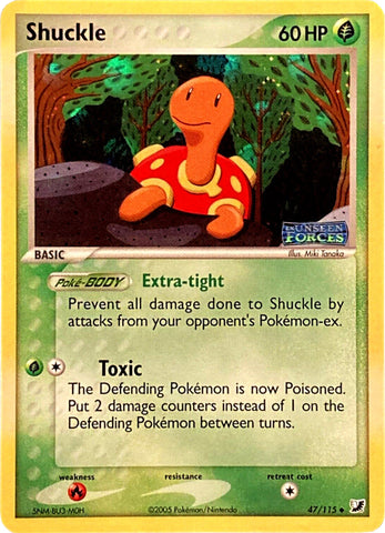 Shuckle/115 - Unseen Forces Reverse Holofoil