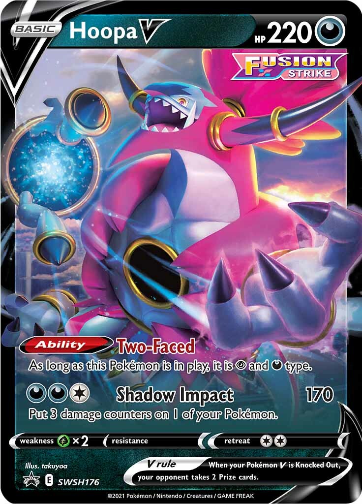 Hoopa V - SWSH176 - Jumbo Cards Holofoil