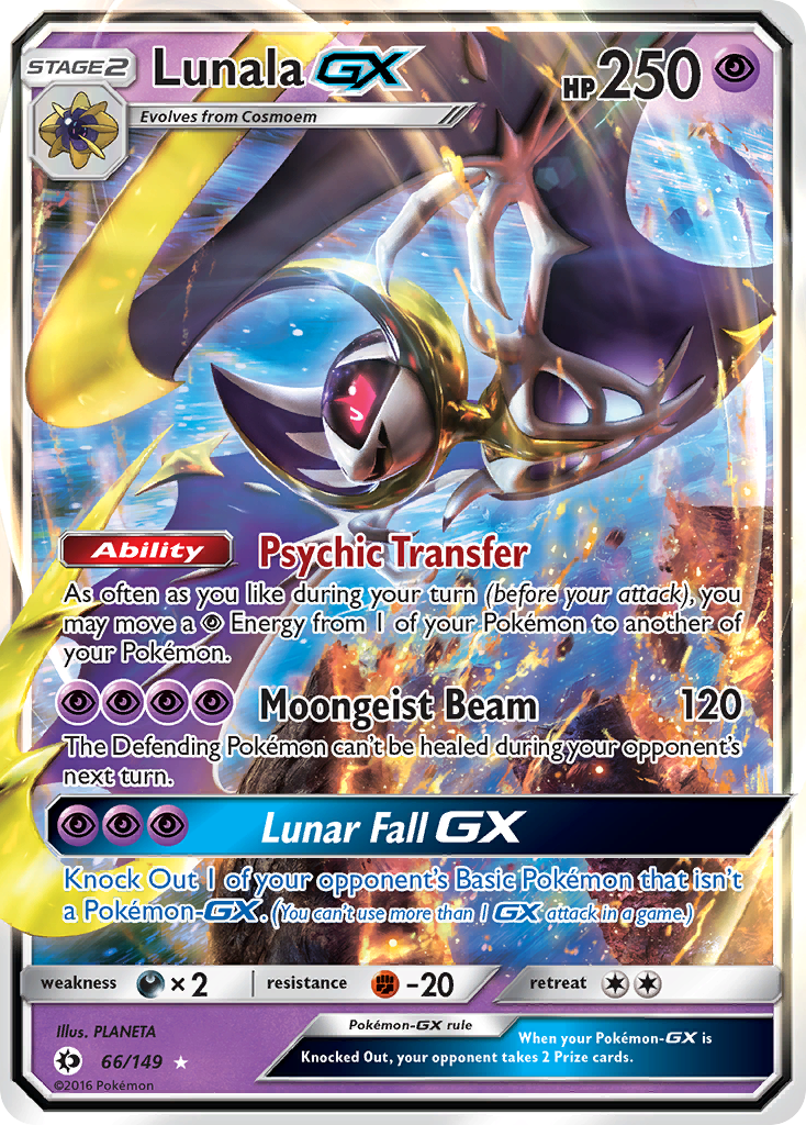 Lunala GX 66/149 - SM Base Set Holofoil